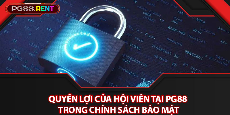 Quyền lợi của hội viên tại Pg88 trong chính sách bảo mật